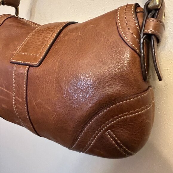 Vintage Coach 10317 Soho Buckle Braided Leather Mini Shoulder Bag Brown - Picture 15 of 16